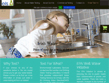 Tablet Screenshot of irishwatertesting.com